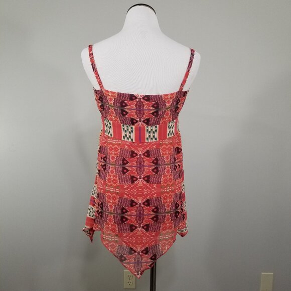 NEW  W Work To Weekend Hippie Boho Top Sz 10 Sleeveless Babydoll Chemise Blouse - Picture 6 of 13